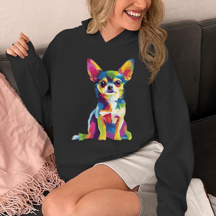ヴィンテージ レトロ チワワ 犬 かわいい グルービー 犬 長袖tシャツ パーカー