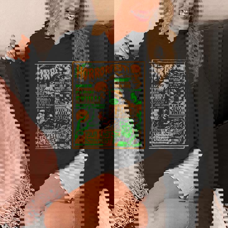 ヴィンテージ・ハロウィーン・クラシック・ホラー映画ポスター ホラーフェスト パーカー