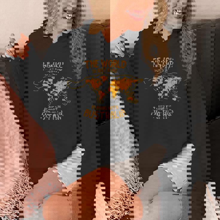 世界はオーストラリア オーストラリアで遊ぶ猫 パーカー