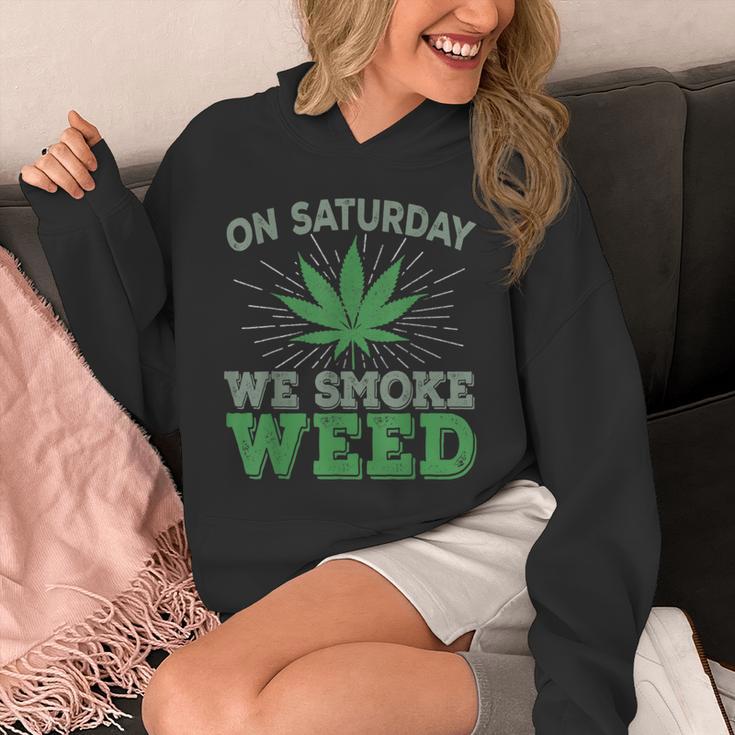 土曜日はwemoke Weeed-鈍いジョイントガンジャディスペンサリーアート パーカー