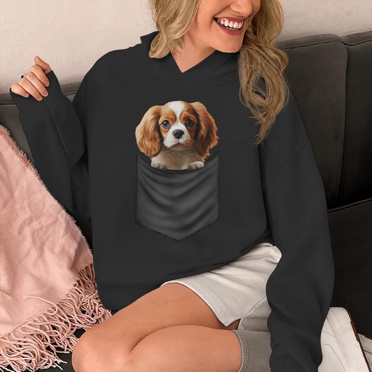 面白いtシャツ キャバリア 胸 ポケット イヌ わんこ メンズ 犬好き グッズ おもしろ 面白い 服 ネタ 長袖tシャツ パーカー