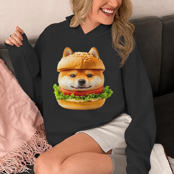 面白いtシャツ 柴犬 犬 イヌ ハンバーガー メンズ 犬好き グッズ かわいい おもしろ 面白い 服 ネタ 長袖tシャツ パーカー