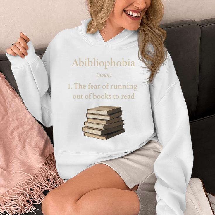 Abibliophobia Definition Book Lover Premium Tri-Blend Unisex Hoodie