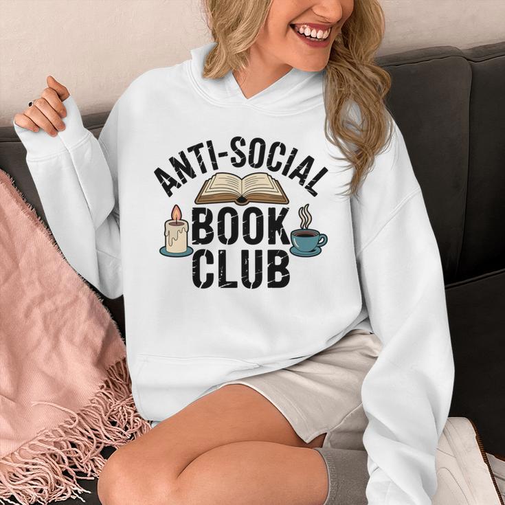 Anti-Social Book Club Booktrovert Bookish Bookworm Unisex Hoodie