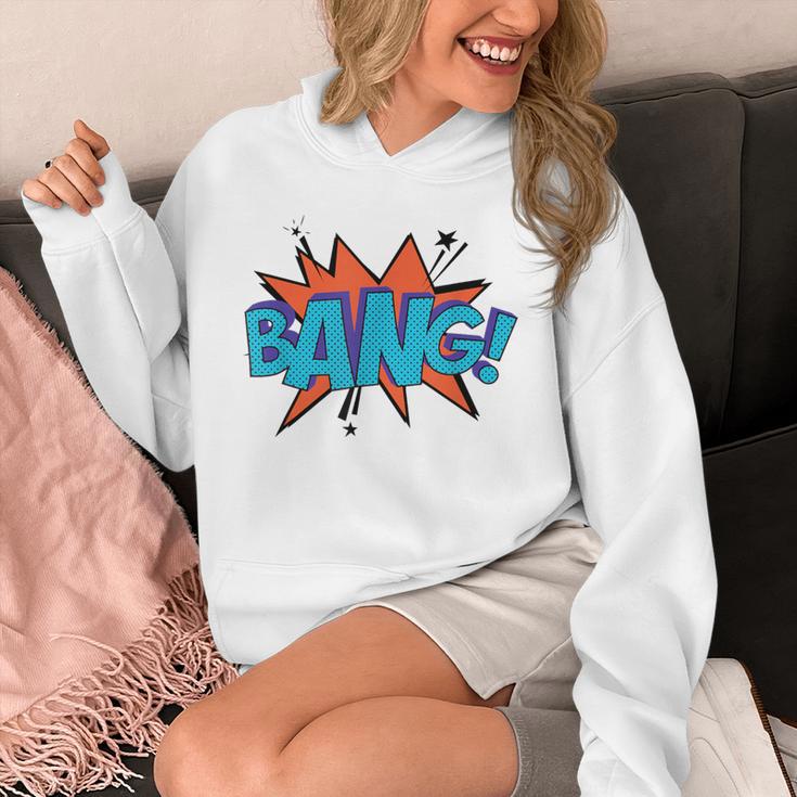 Bang Comic Book Sound Effect Bubble Graphic Tee Shirt Unisex Hoodie Bang Comic Book Sound Effect Bubble Graphic Tee Shirt Unisex Hoodie
