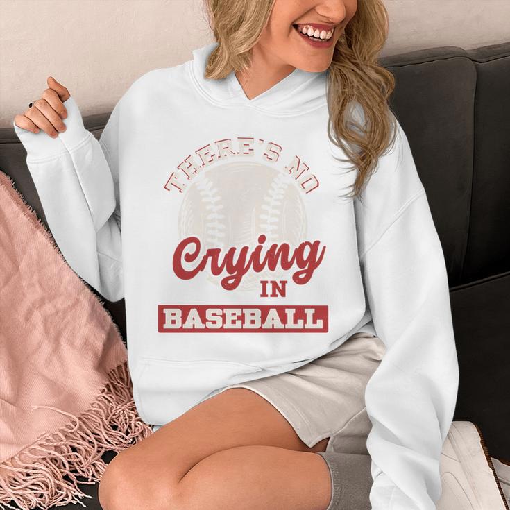 Baseball Game Day There Is No Crying In Baseball Unisex Hoodie