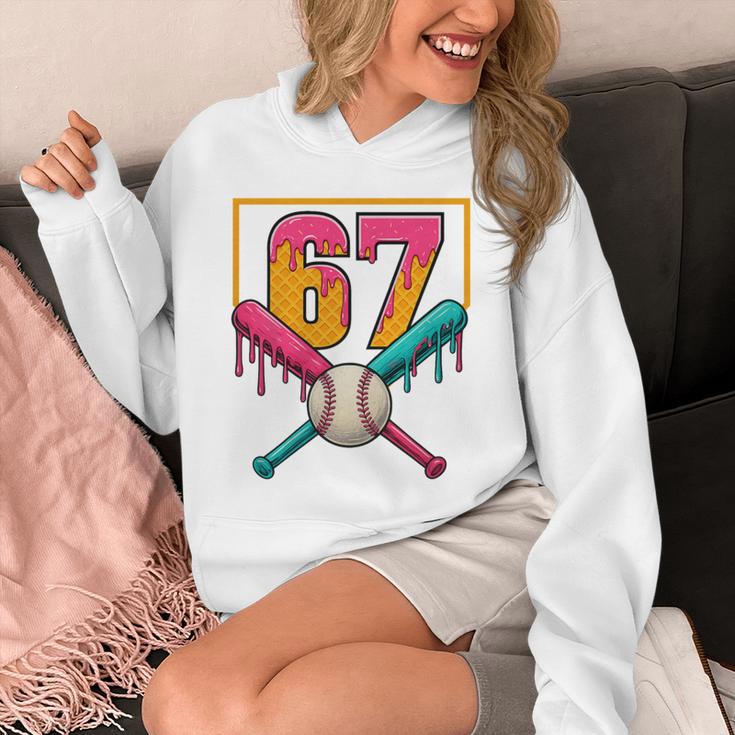 Baseball Ice Cream Drip Number 67 Player 67th Birthday Premium Tri-Blend Unisex Hoodie Baseball Ice Cream Drip Number 67 Player 67th Birthday Premium Tri-Blend Unisex Hoodie