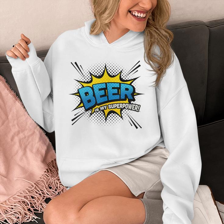 Beer Is My Superpower Comic Book Unisex Hoodie