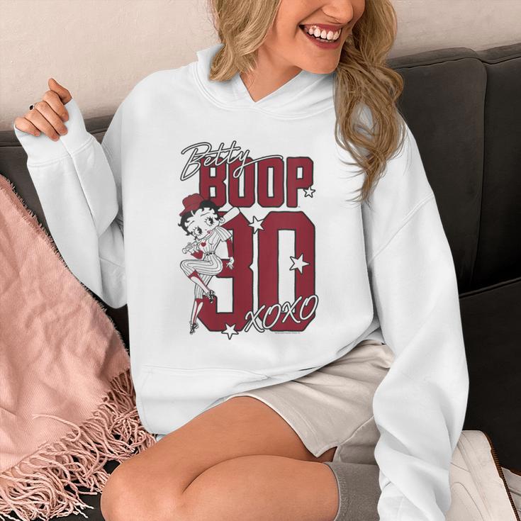 Betty Boop Baseball Logo Jersey With Stars Cute Cartoon Unisex Hoodie