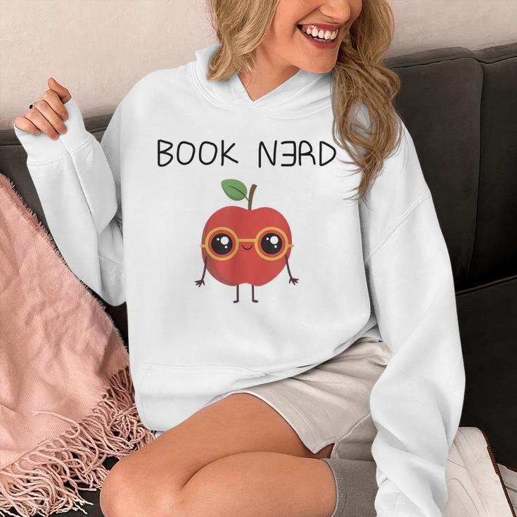 Book Nerd Teacher Apple Backwards E For Men Women Kids Unisex Hoodie
