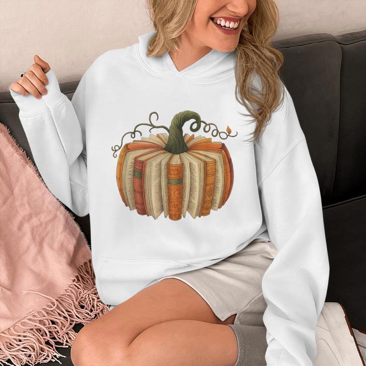 Book Pumpkin Autumn Halloween Literary Readers Unisex Hoodie