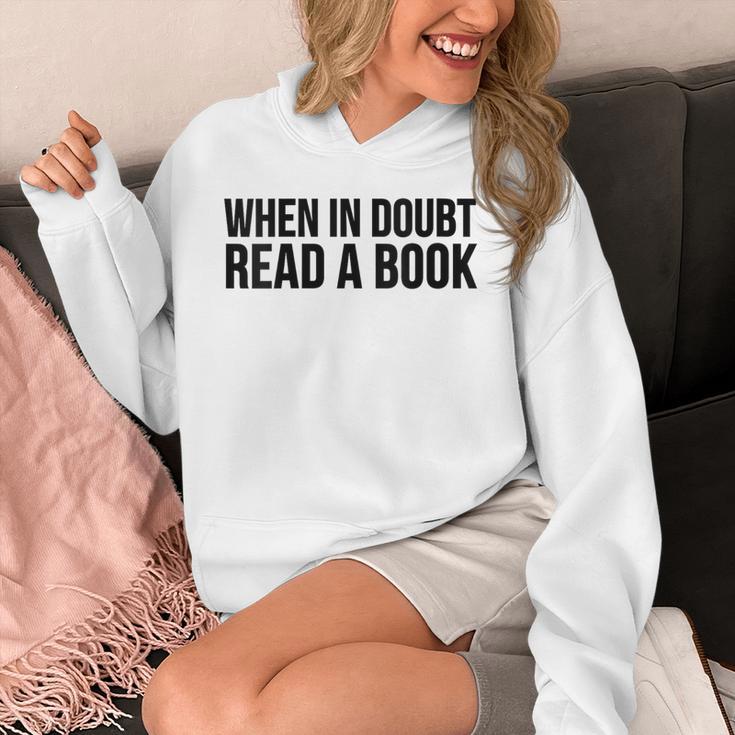 Book Reader When In Doubt Read A Book Unisex Hoodie Book Reader When In Doubt Read A Book Unisex Hoodie