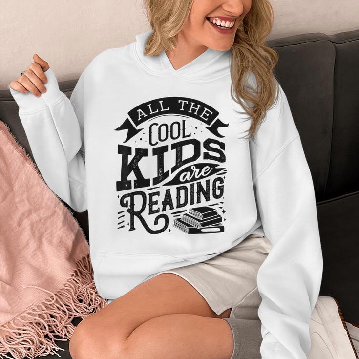 Book Reading Graphic Women Kids Book Lovers Librarian Unisex Hoodie