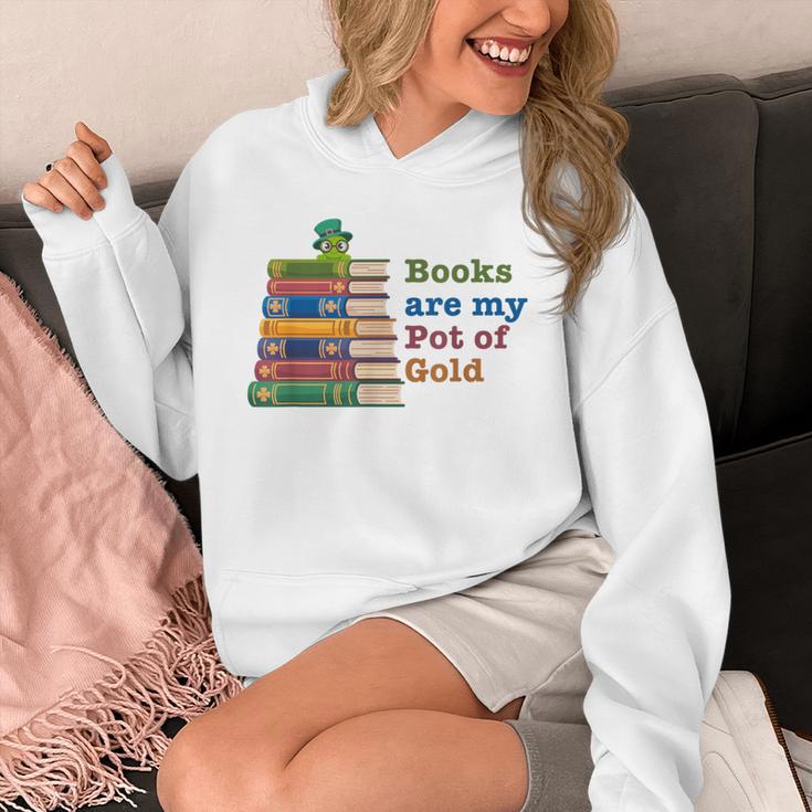 Books Are My Pot Of Gold St Patricks Day Bookworm Reader Unisex Hoodie