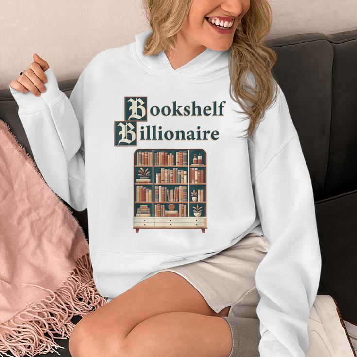 Bookshelf Wealth Billionaire Book Collector Collection Unisex Hoodie