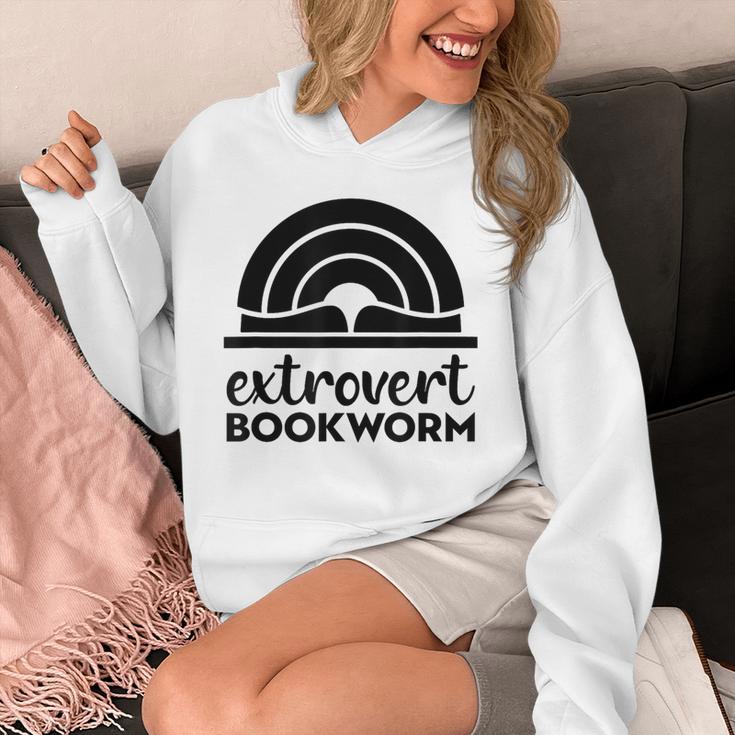 Bookworm Extrovert Fun Book Lovers Reading Unisex Hoodie
