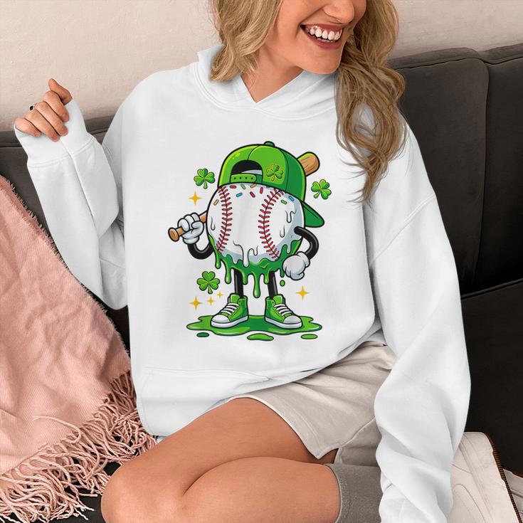 Boys St Patrick’s Day Baseball Drip Ice Cream Apparel Youth Unisex Hoodie