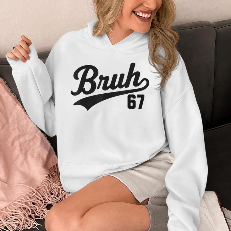 Bruh Baseball Style Number 67 Sports Bro Slang Meme Brother Unisex Hoodie