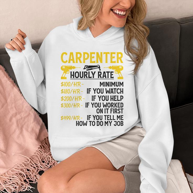 メンズ Carpenter Hourly Rate For Woodworker Carpenter Retro パーカー