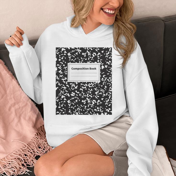 Composition Book Notebook School Class Premium Tri-Blend T-Shirt Unisex Hoodie