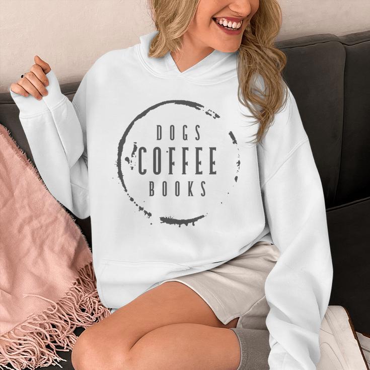 Dogs Coffee Books Reading Book Addict Easily Distracted Dogs Premium Unisex Hoodie