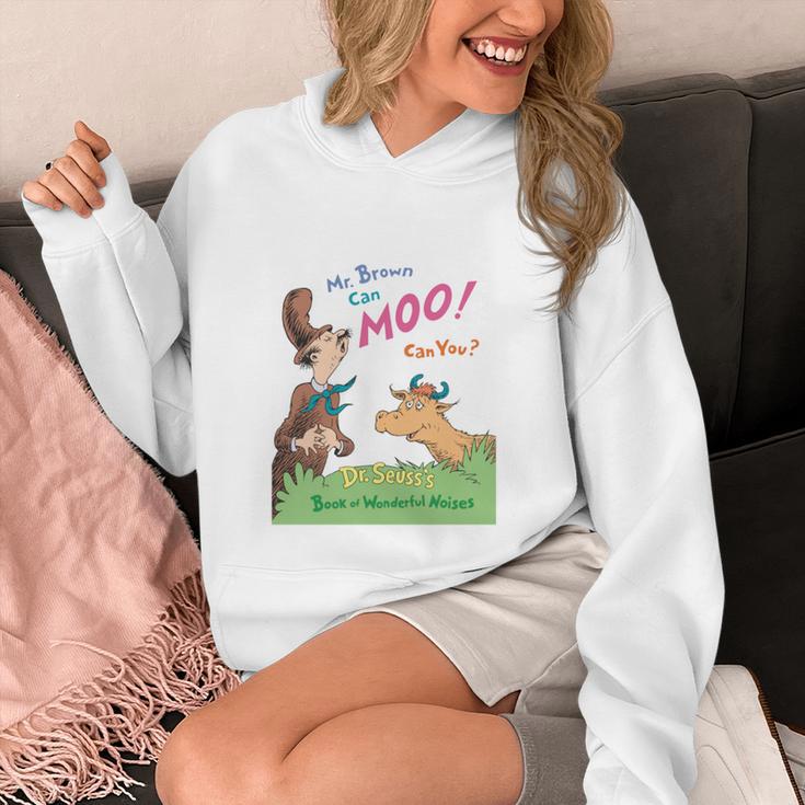 Dr Seuss Mr Brown Can Moo Book Cover Unisex Hoodie Dr Seuss Mr Brown Can Moo Book Cover Unisex Hoodie