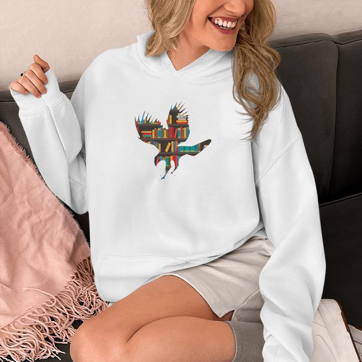 Easily Distracted By Hawks & Books Lover Falcon Bird Unisex Hoodie