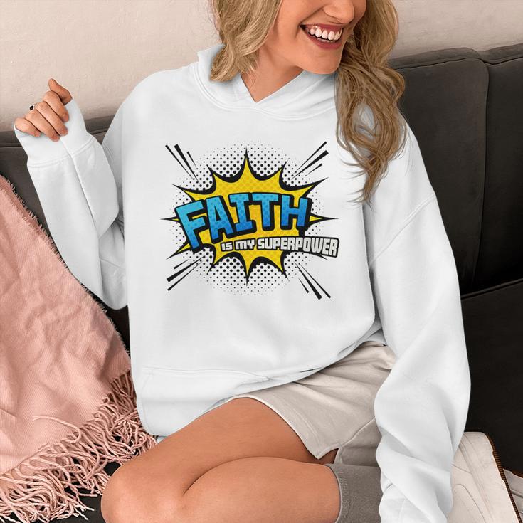 Faith Is My Superpower Fun Comic Book Christian Premium Tri-Blend Unisex Hoodie Faith Is My Superpower Fun Comic Book Christian Premium Tri-Blend Unisex Hoodie