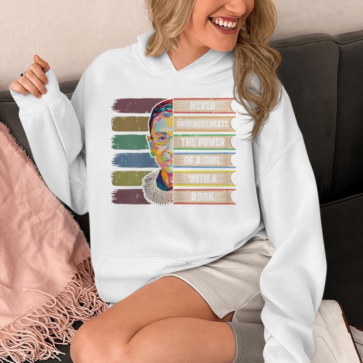 Feminist Ruth Bader Ginsburg RBG Quote Girl With Book Women Unisex Hoodie Feminist Ruth Bader Ginsburg RBG Quote Girl With Book Women Unisex Hoodie