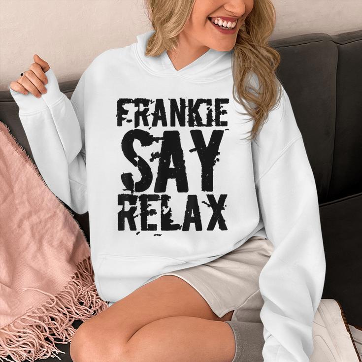 Frankieay Relax 太字フォントシャツ パーカー