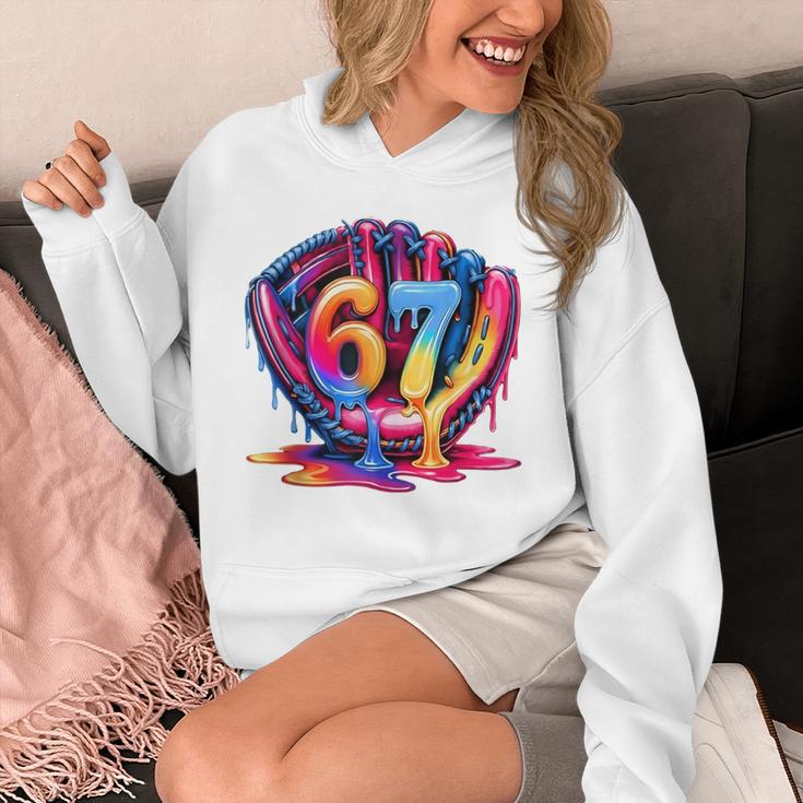 Gen Alpha Slang Ice Cream Drip Six Seven 67 Baseball Catcher Unisex Hoodie Gen Alpha Slang Ice Cream Drip Six Seven 67 Baseball Catcher Unisex Hoodie
