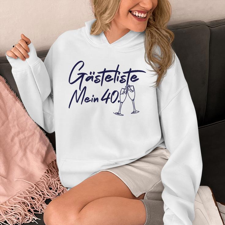 Guest Book 40th Birthday Guest List 40th Birthday Decoration Unisex Hoodie Guest Book 40th Birthday Guest List 40th Birthday Decoration Unisex Hoodie