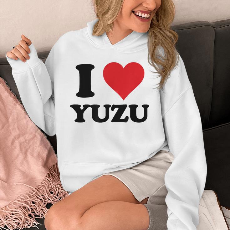 I Heart ゆず ファーストネーム I Love パーソナライズ パーカー