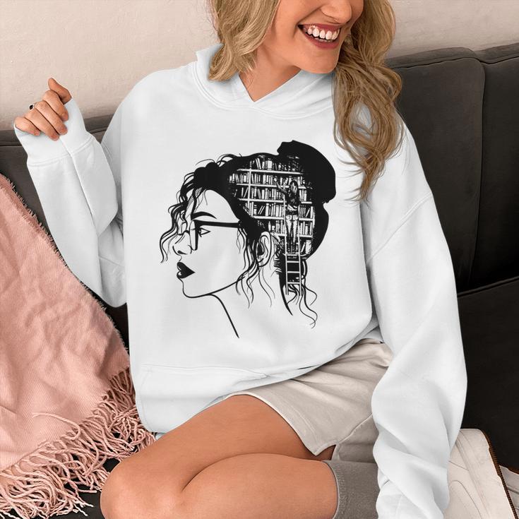 Just A Girl Who Loves Books Lady Library Women Unisex Hoodie