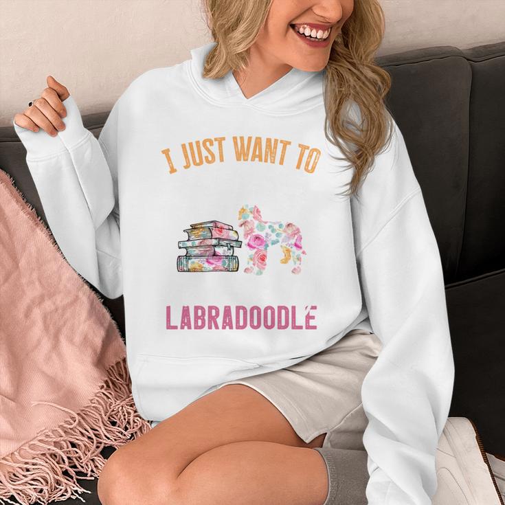 I Just Want To Read Books And Pet My Labradoodle Unisex Hoodie I Just Want To Read Books And Pet My Labradoodle Unisex Hoodie