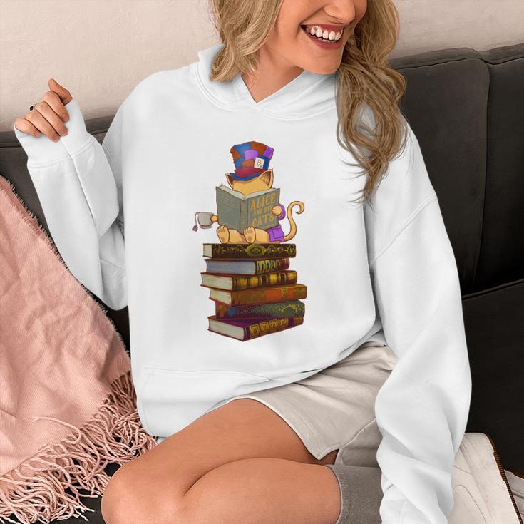 Kittens Cats Tea Party And Books Unisex Hoodie Kittens Cats Tea Party And Books Unisex Hoodie