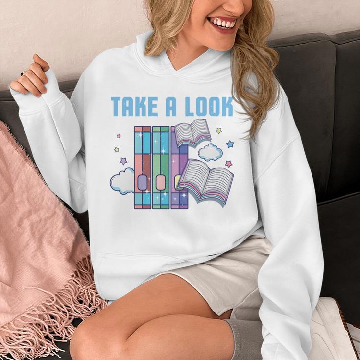 Take A Look Its In A Book Shirt Reading Readers Unisex Hoodie