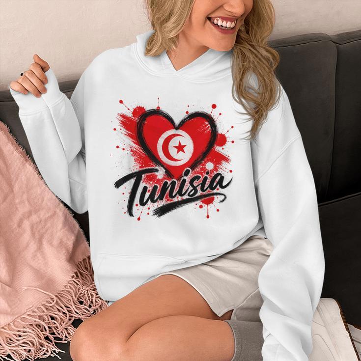 I Love Tunisia 旅行旗 ハート ツーリスト バケーション デザイン パーカー