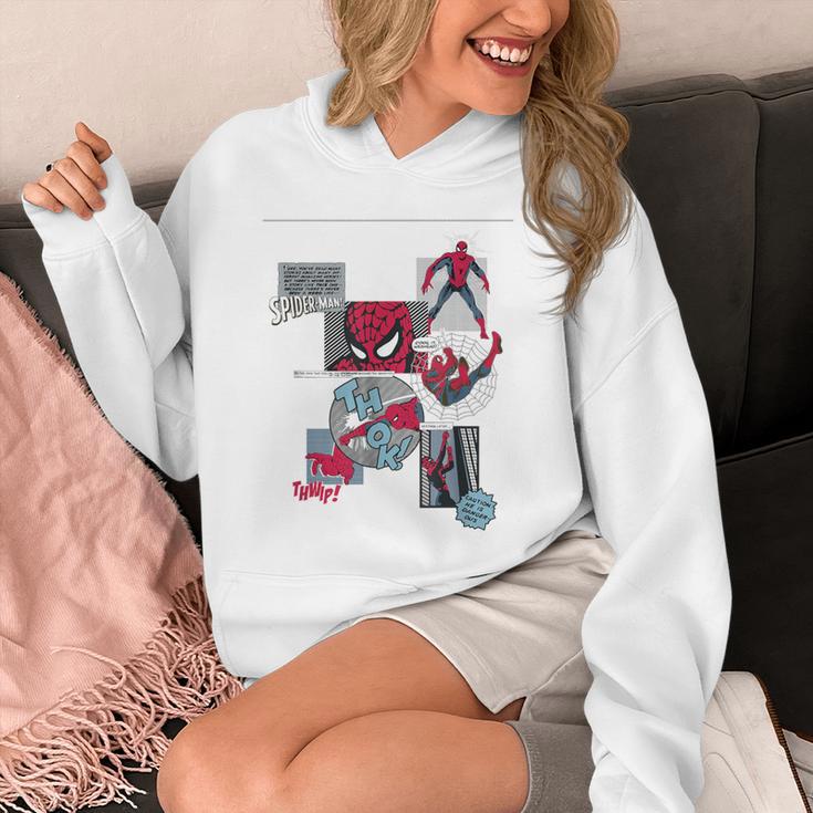 Marvel Comics Spider-Man Classic Comic Book Collage Unisex Hoodie