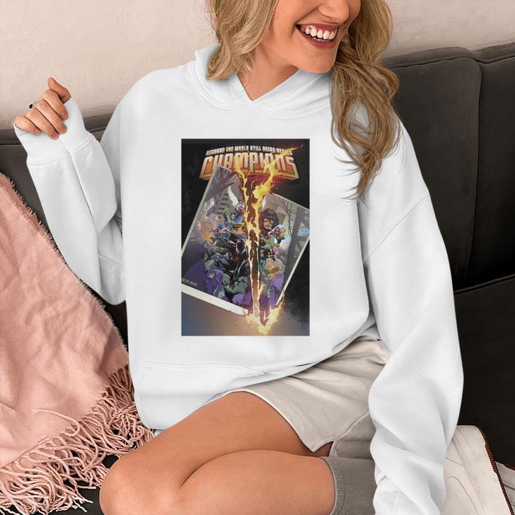 Marvel Comixology Champions Unlimited Comic Book Cover Comfort Colors Crop Top Unisex Hoodie Marvel Comixology Champions Unlimited Comic Book Cover Comfort Colors Crop Top Unisex Hoodie