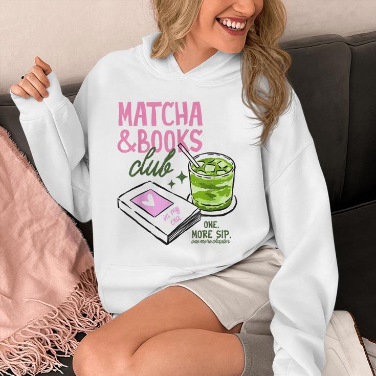 Matcha & Books Club Green Tea Latte Lovers Unisex Hoodie Matcha & Books Club Green Tea Latte Lovers Unisex Hoodie