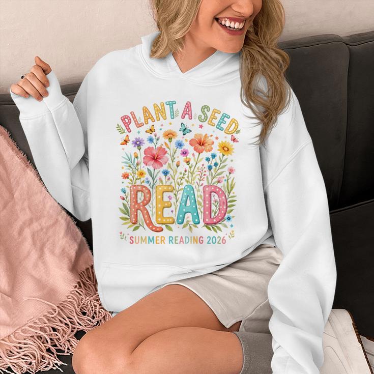 Plant A Seed Read Library Summer Reading 2026 Floral Book Unisex Hoodie Plant A Seed Read Library Summer Reading 2026 Floral Book Unisex Hoodie