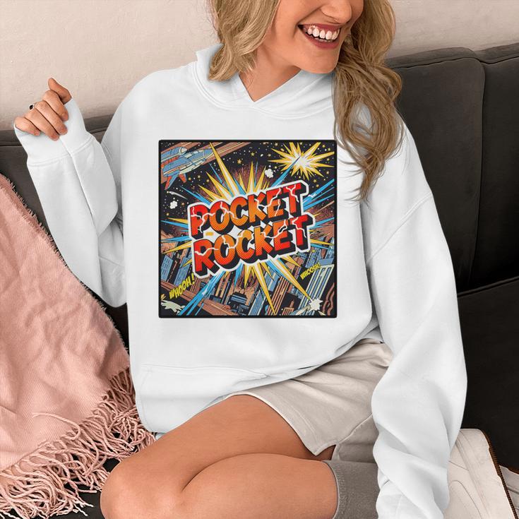 Pocket Rocket Comic Book Style Premium Tri-Blend Unisex Hoodie