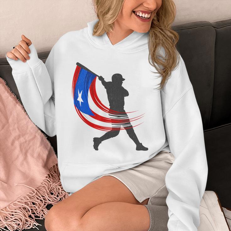 Puerto Rico Baseball Flag Player Boricua Heritage Sports Unisex Hoodie Puerto Rico Baseball Flag Player Boricua Heritage Sports Unisex Hoodie