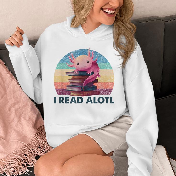 I Read A'Lotl Axolotl Book Lover Librarian Reading Readers Unisex Hoodie I Read A'Lotl Axolotl Book Lover Librarian Reading Readers Unisex Hoodie
