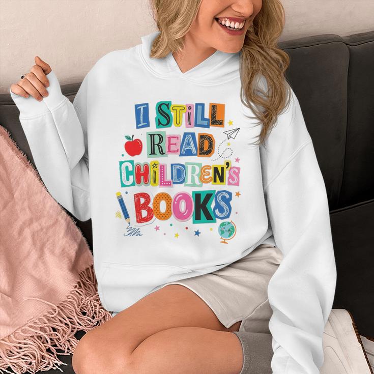 I Still Read Children's Books Librarian Teacher Life Premium Tri-Blend Unisex Hoodie