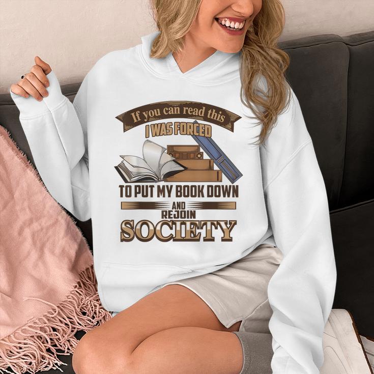 If You Can Read This I Was Forced To Put My Book Down Shirt Unisex Hoodie
