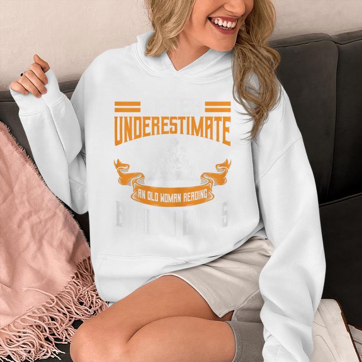 Reading Banned Books Old Woman Saying Reader Book Bans Women Unisex Hoodie