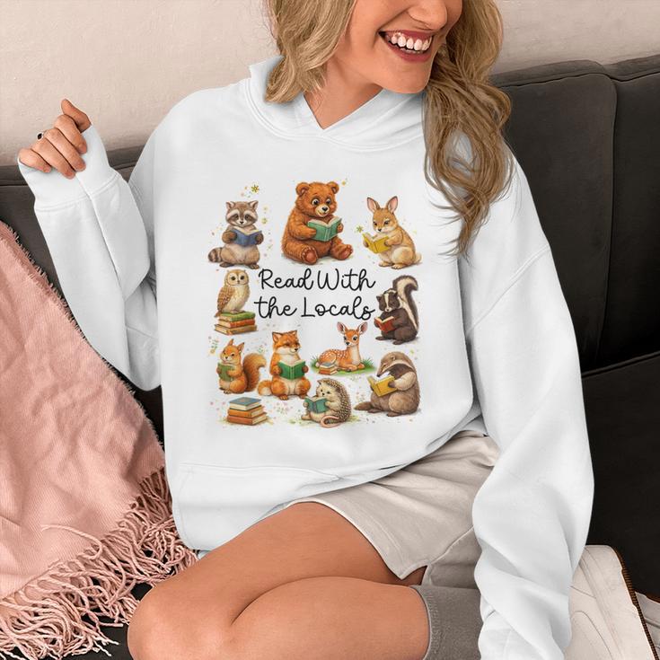 Reading Book Lover Bookish Camping Read With The Locals Unisex Hoodie