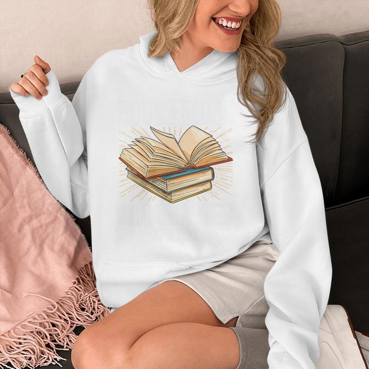 Reading Books Reader Nerd Librarian Teacher Literature Women Premium Tri-Blend Unisex Hoodie